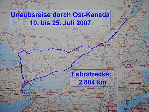 Kanada_Fahrtroute